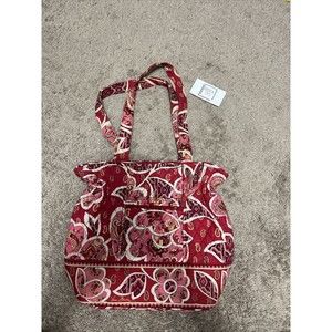 Vera Bradley Twirly Birds Pink Reversible Tote Bag Purse - Retired